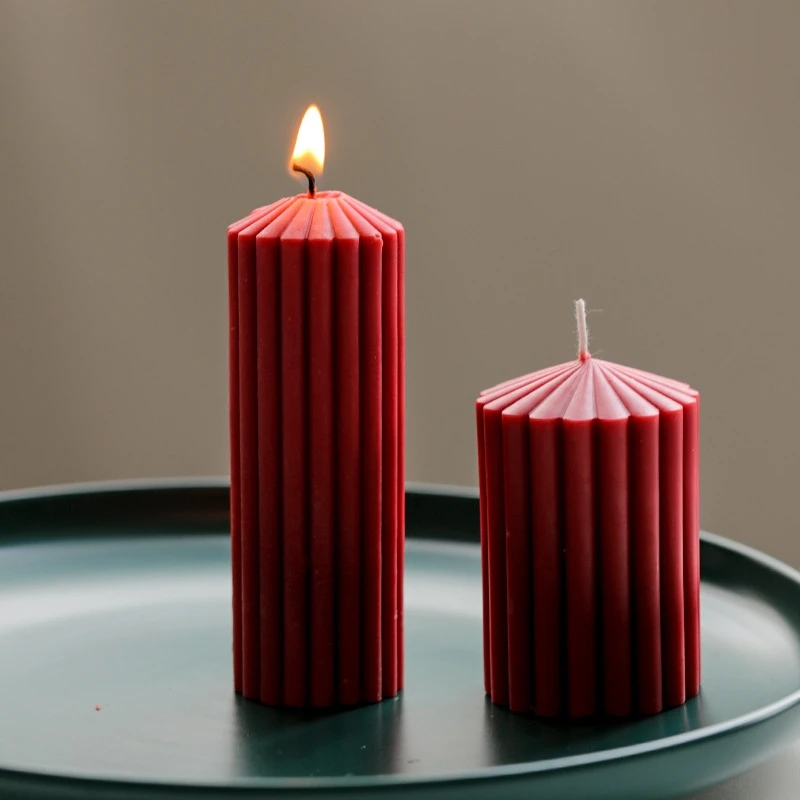 Силиконовая форма в полоску SM Fun, самодельная форма для свечей