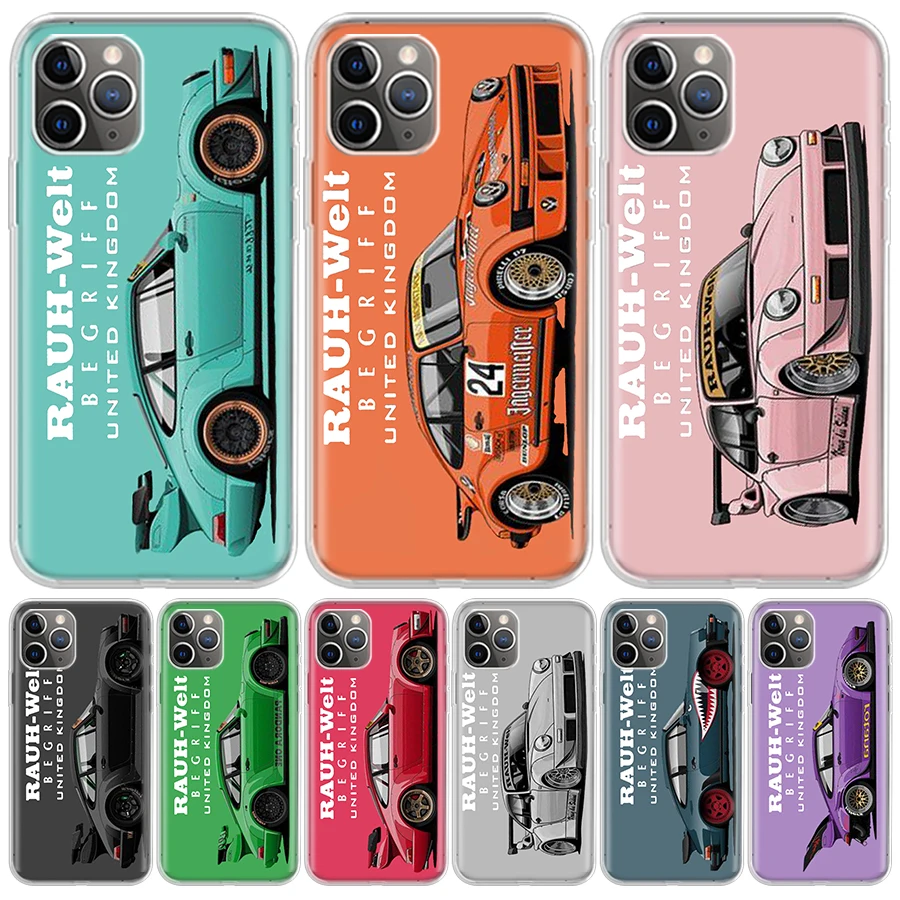Спортивный автомобиль Drift RWB 911 964 933 для iPhone 11 15 13 14 Pro Max 12 Mini Phone Case X XS XR 7 Plus Ultra 6S 8 SE