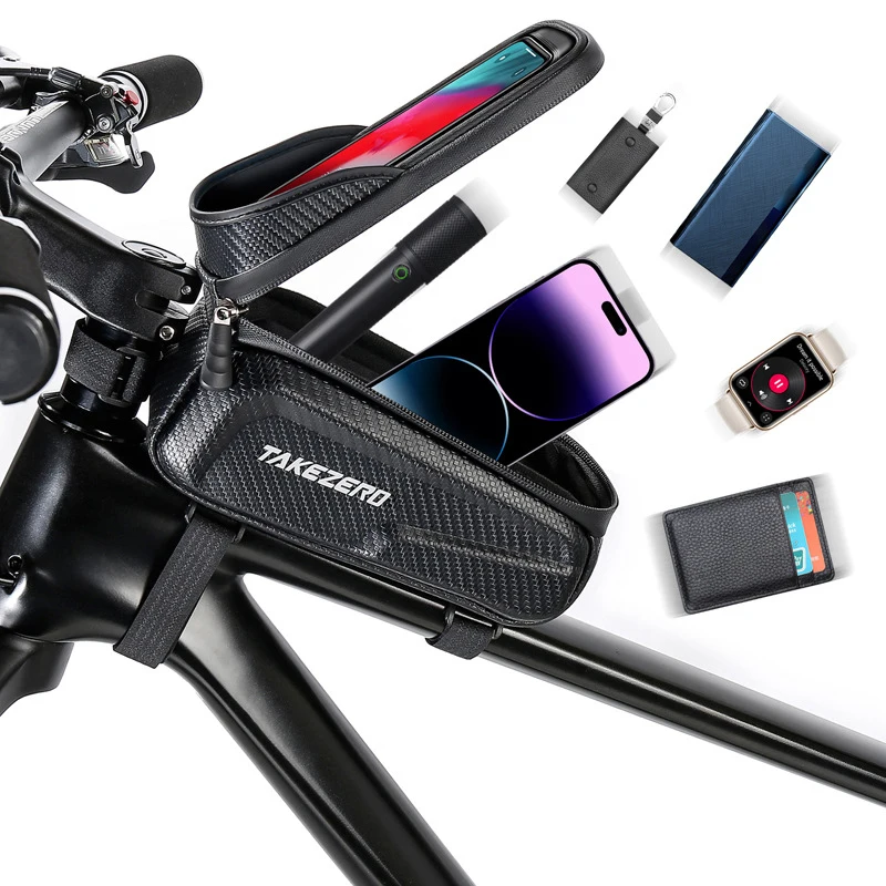 Сумка для велосипеда передняя трубка рамка с сенсорным экраном