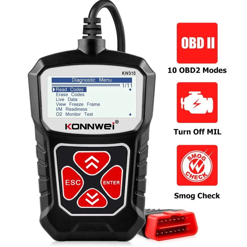 

OBD2 Scanner Engine Fault Code Reader Mode 10 CAN Diagnostic Scan Tool for All OBDII Protocol Cars Since 1996 Diagnostic Auto