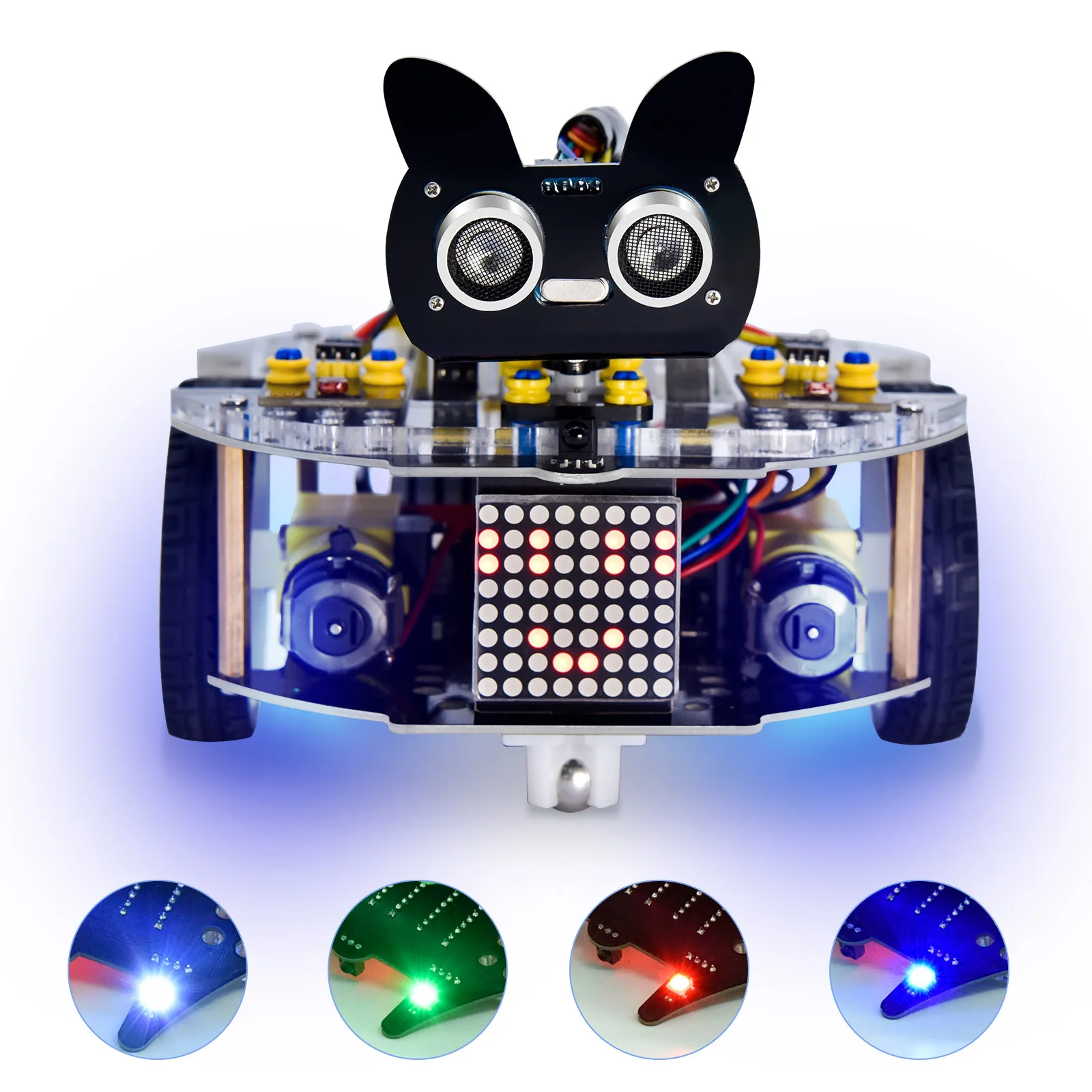 Keyestudio Beetlebot 3 in 1 Robot Car Kit 11 Projects For Arduino Robot ESP32 And For Raspberry Pi Pico STEM Programming DIY Kit