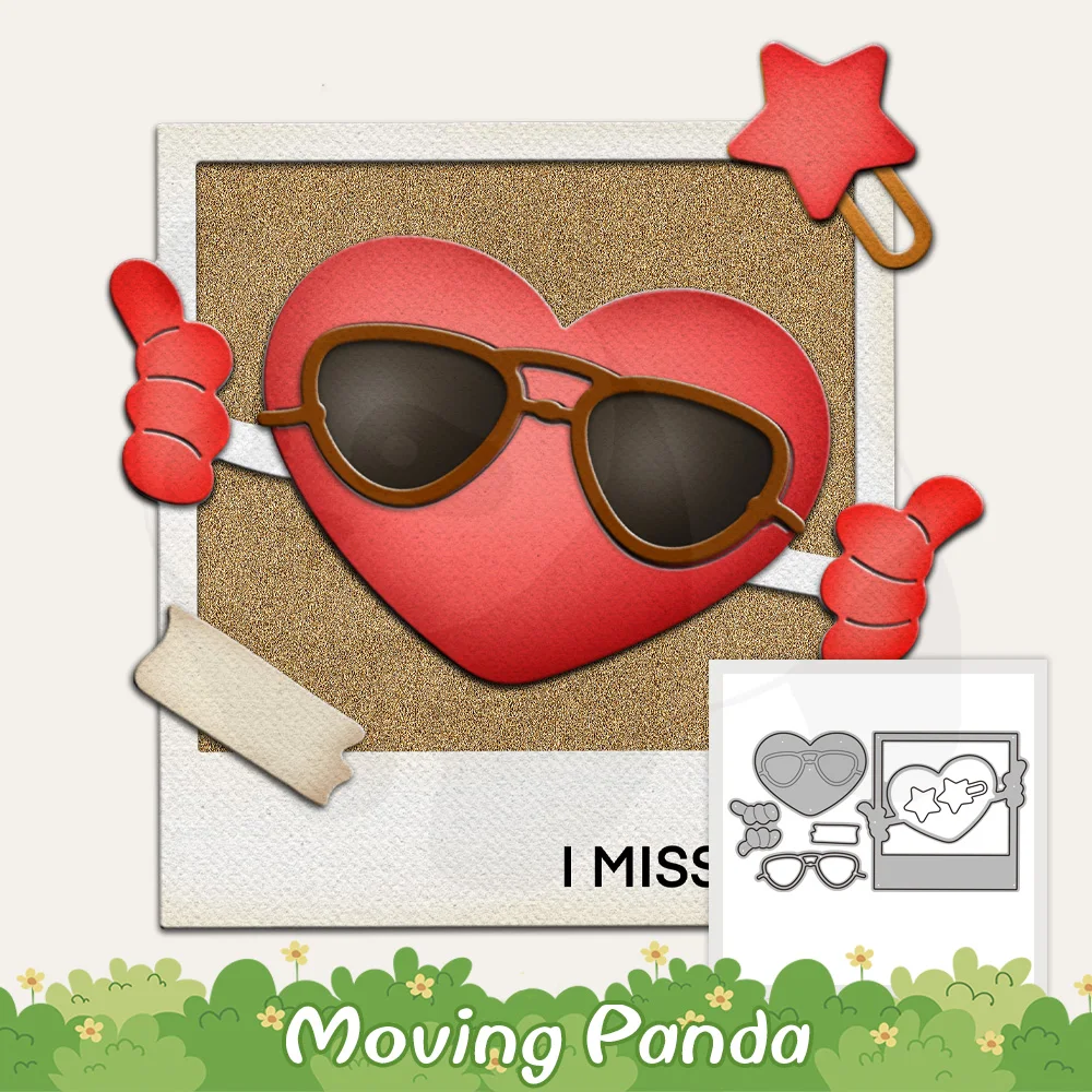 

Funny Cartoon Hearts Cutting Dies For Valentine's Day Gifts DIY Scrapbooking Supplies Metal Cut Dies For Paper Cards Album Decor