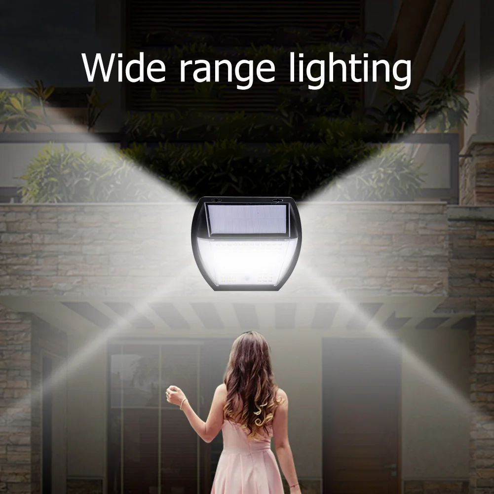 

Водонепроницаемый настсветильник светильник на солнечной батарее, IP65 s датчик движения, 3 режима освещения, лампы для безопасности крыльца, ...