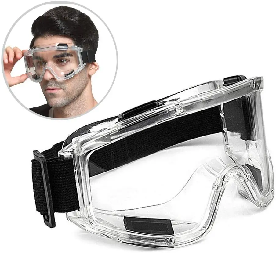 

Dust-Proof Work Lab Eyewear Safety Goggle Anti-splash WInd-Proof Eye Protection Industrial Research Safety Glasses Clear Lens