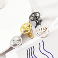 personalized cufflink for men upscale shirt fashion design charm french shirt cufflink stainless steel jewelry birthday present
