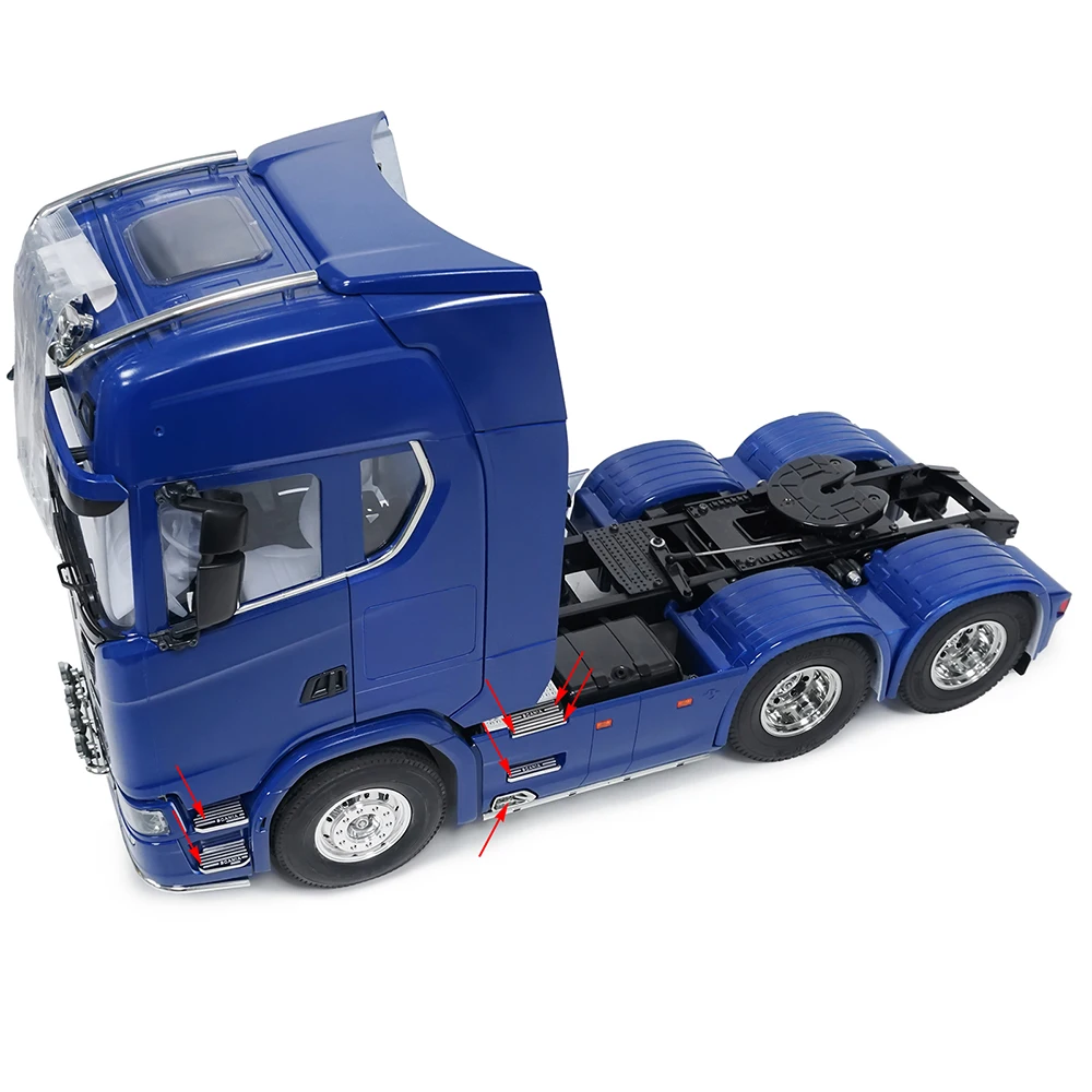 Металлические ножные педали TRINOOD защитная пластина для 1/14 тягача Tamiya Scania 770S