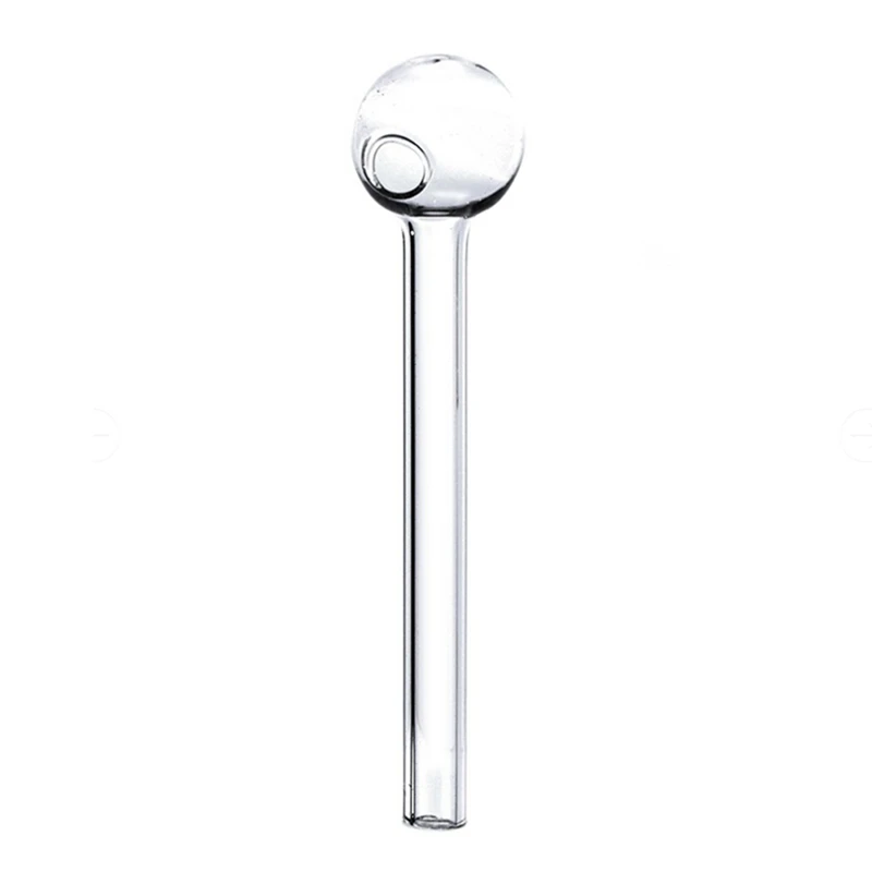 

Portable Transparent Straw Drink Straw Pipes Glass Straws with Bubble Ball, Oil Burner Glass Pipe Bubble Pipe