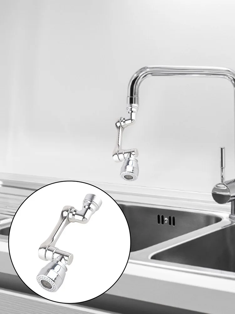 

HOT 1080° Rotating Faucet Universal Kitchen Aerator Swivel Faucet Wide Angle Swivel Splash Filter Extender for Bathroom Sink