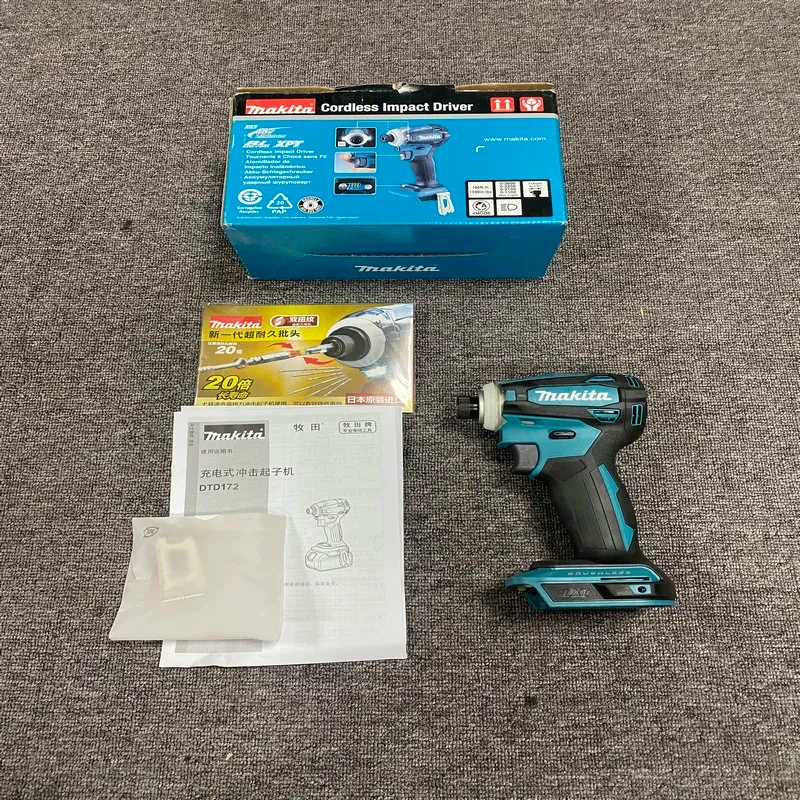 

2023 New Makita DTD172 Cordless Impact Driver 18V LXT BL Brushless Motor Electric Drill Wood/Bolt/T-Mode 180 N·m Boly Only