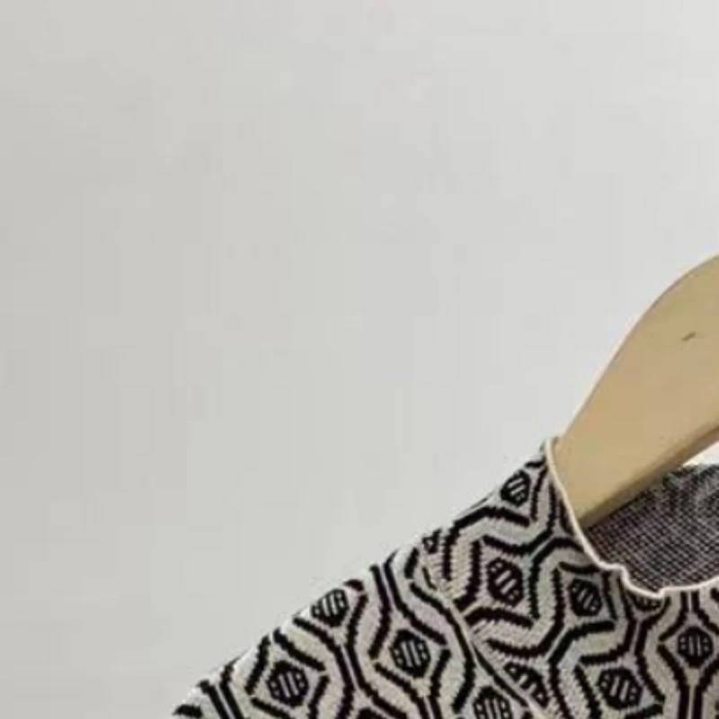 

2022 Autumn Winter New Vintage Jacquard Knit Long-sleeved Mini Dress Women