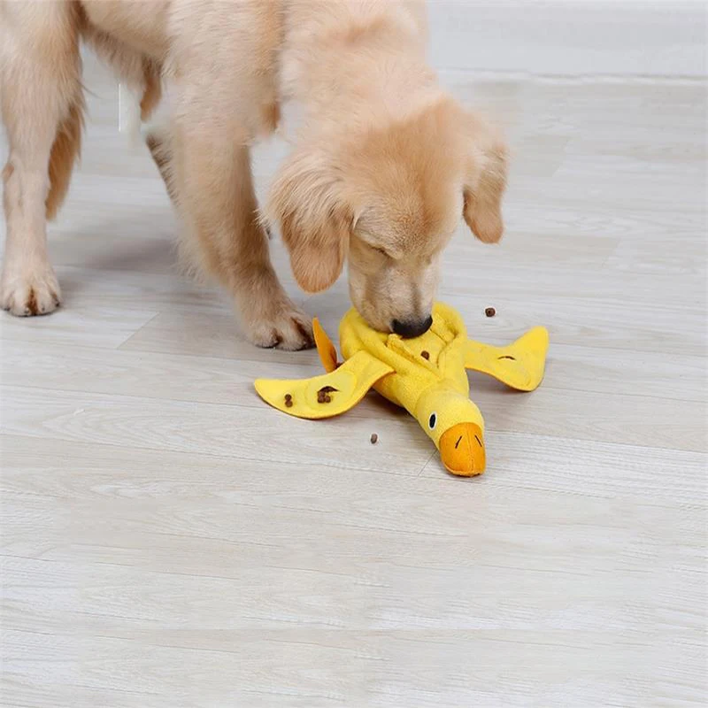 

Plush Pet Dog Snuffle Toy Pet Interactive Puzzle Feeder Food Training Iq Dog Chew Squeaky Toys Cute Animal Activity Treat Game