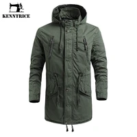 kenntrice 2022 brand new autumn military jacket long cotton hooded coat men%e2%80%99s fashon clothing trends outdoor sport windbreaker