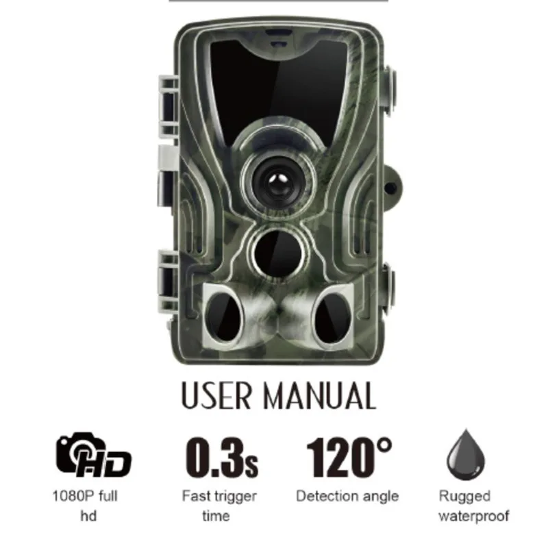 

Охотничья фотоловушка HC801A с ночным видением, движущаяся камера для дикой природы, наружная камера для фотоловушки