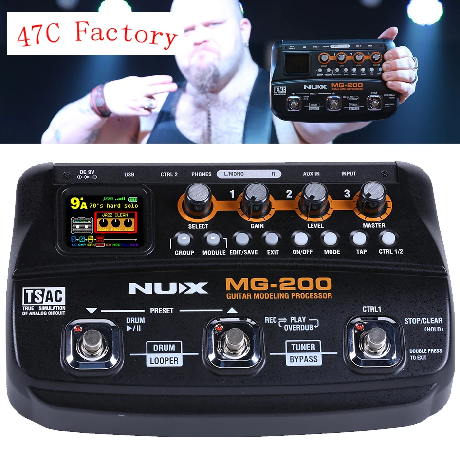 

NUX MG-200 multi effect guitar pedal electric guitar effect