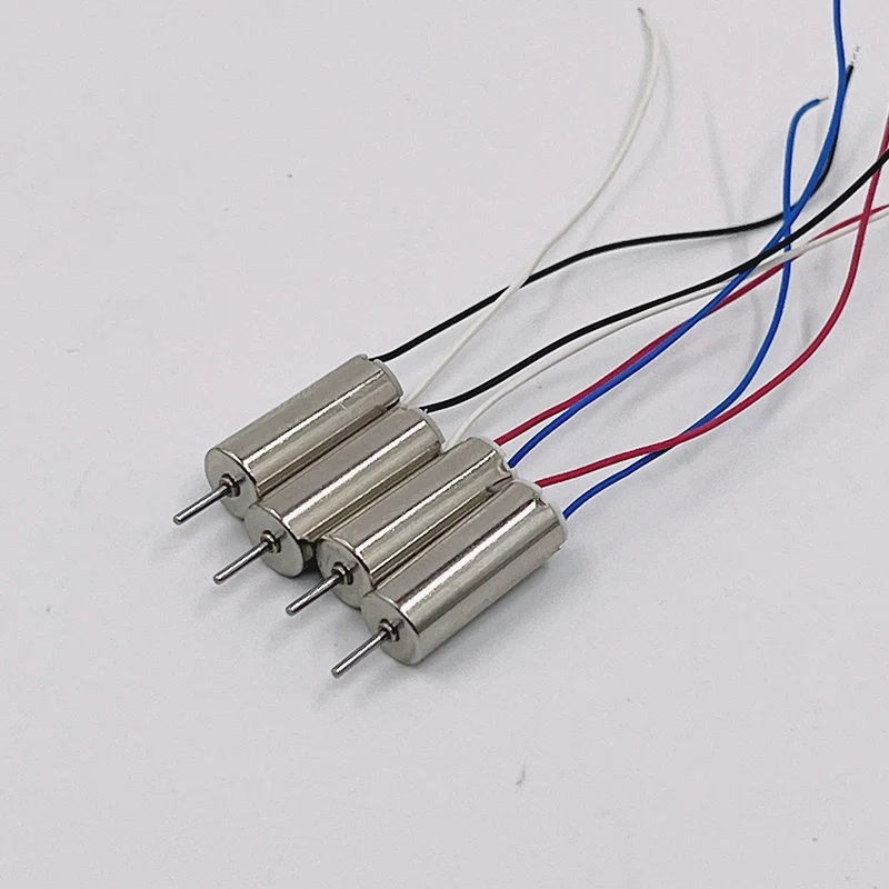 

4pcs/lot 6mm*15mm Mini Tiny 0615 Coreless Motor DC 3V 3.7V 50000RPM Ultra-High Speed Engine CW+CCW DIY RC Drone Aircraft Model