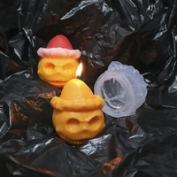 skeleton clown silicone candle mold for diy handmade aromatherapy candle plaster ornaments soap mould handicrafts making tool