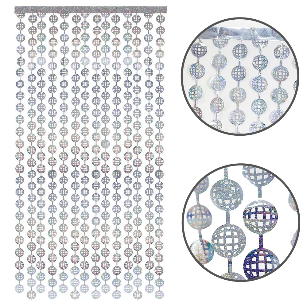 1 x 2 m quadratischer Glitzer-Vorhang-Hintergrund, Gold, Silber, Rosa, Schimmer, Wanddekoration, Geburtstag, Hochzeit, Babyparty, Party, Fotohintergrund – Detail 4