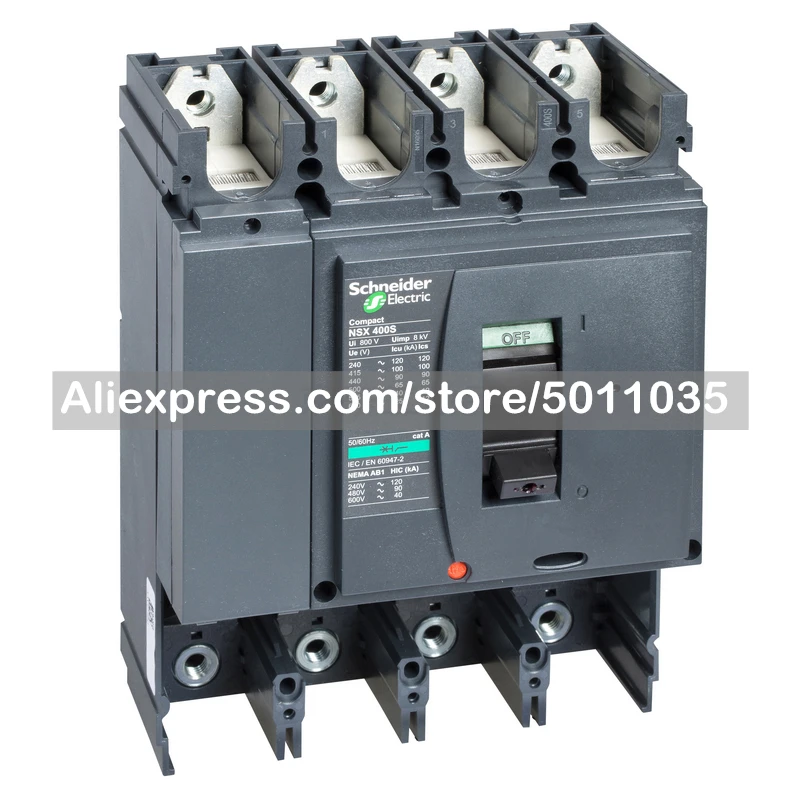 

LV432415 Schneider Electric molded case circuit breaker body; body NSX400F 4P