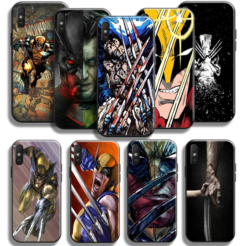 

Marvel X-Men Wolverine Case For Xiaomi Redmi 9A Phone Case For Redmi 9AT Carcasa Funda Coque Soft Liquid Silicon