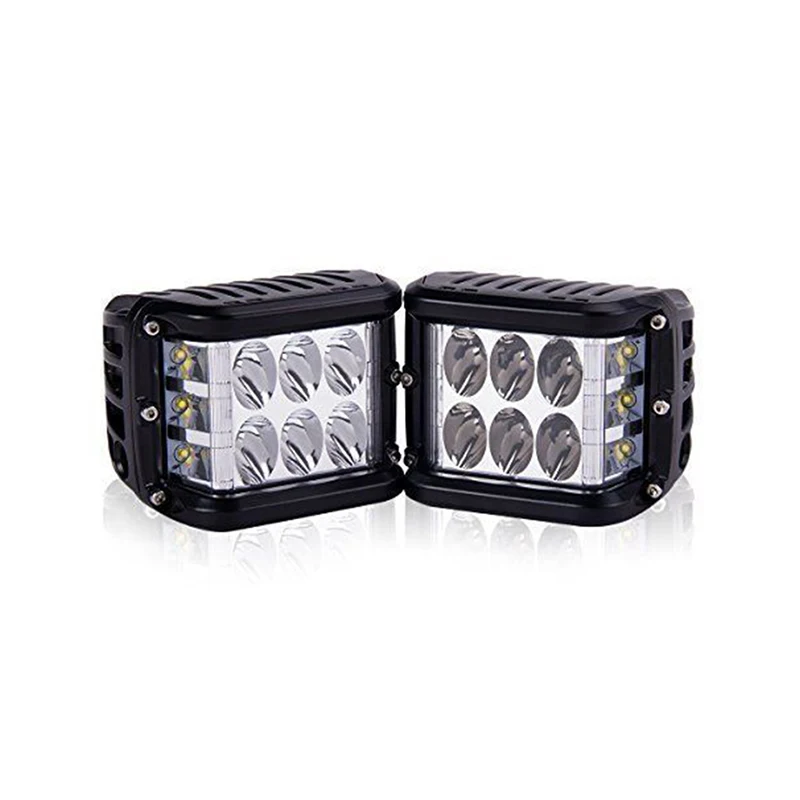 

Светодиодный рабочий светильник Cube 45 Вт белый и янтарный стробоскоп для внедорожников и грузовиков высококачественный алюминиевый сплав а...