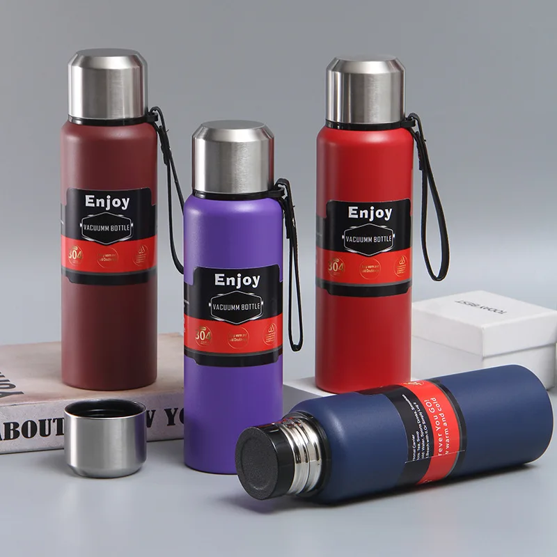 

Термос, термос из нержавеющей стали 304, сохраняет холодную веревку, спортивную бутылку, уличная спортивная Автомобильная термобутылка для в...