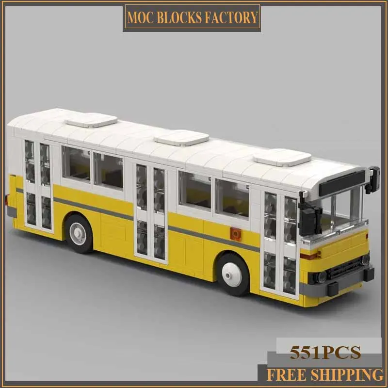 Серия городских автомобилей Moc строительные кирпичи 260 модель городской автобуса