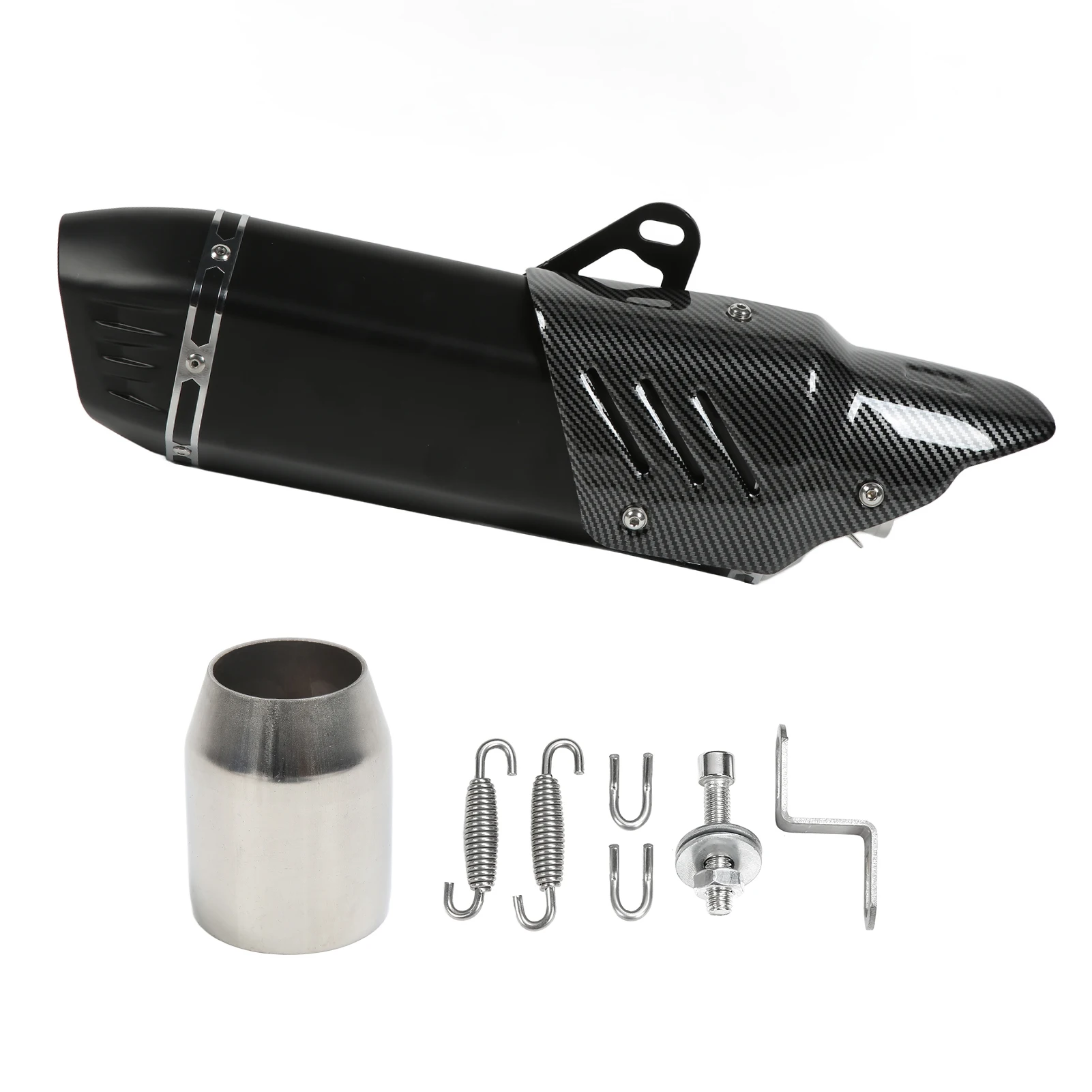 Наконечник выхлопной трубы мотоцикла 304 из нержавеющей стали Крышка углеродного