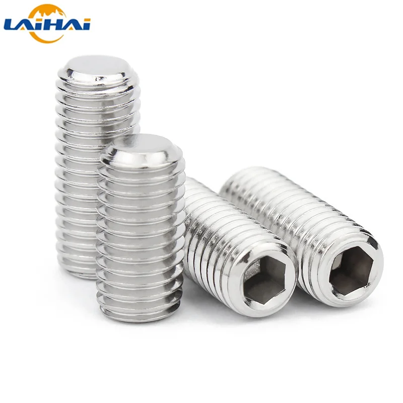 304 винты из нержавеющей стали с шестигранным углублением DIN916 M1.6 M2 M2.5 M3 M4 M5 M6 M8 M10 M12 -