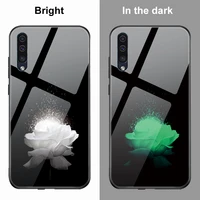 luxury luminous tempered glass cover for samsung galaxy a50 a32 4g a12 a52s 5g a52 a51 a72 a70 a71 a20e a10e a21s a11 a21 case