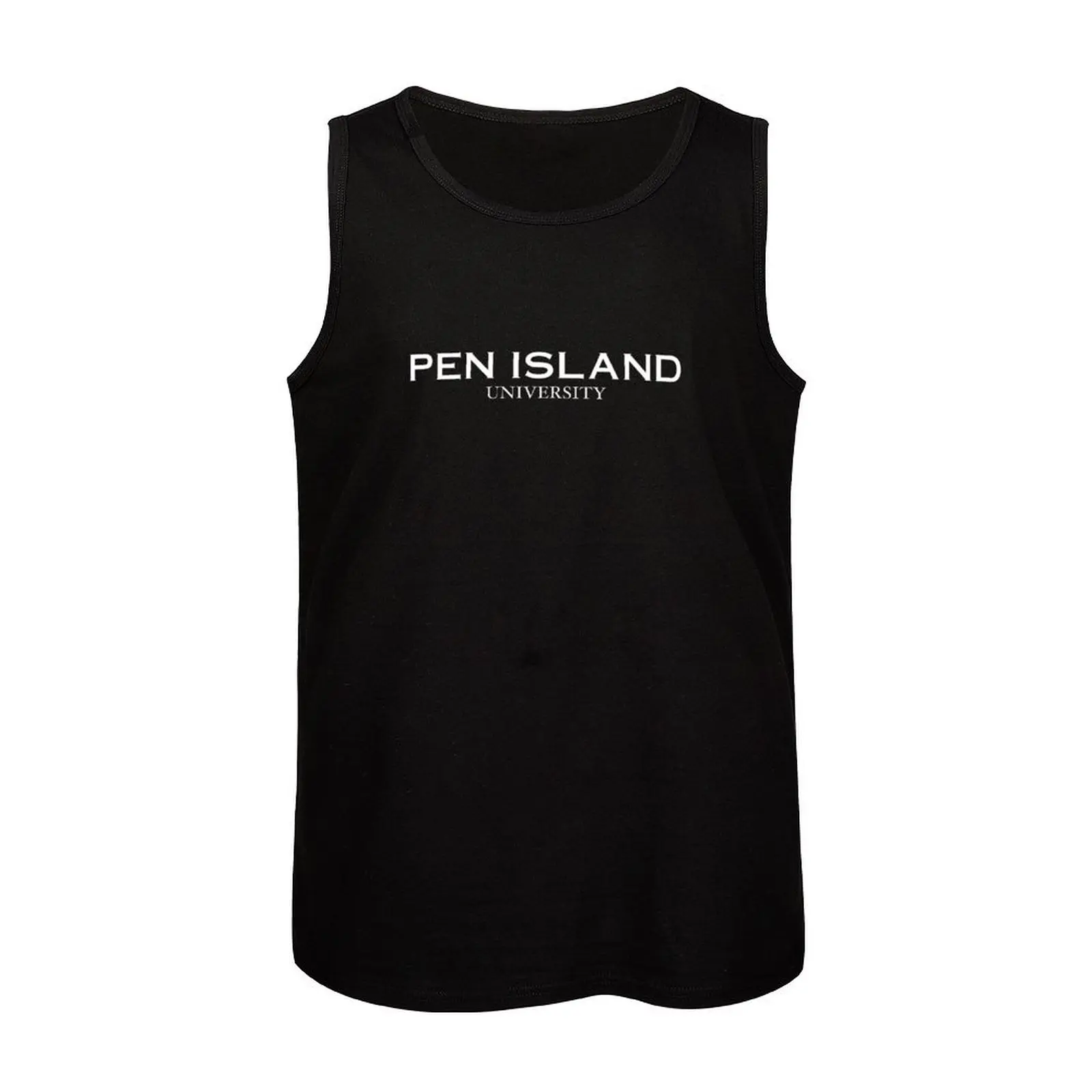 Pen Island University from BlueyCapsules Webcomic Tank Top Мужская спортивная футболка футболки