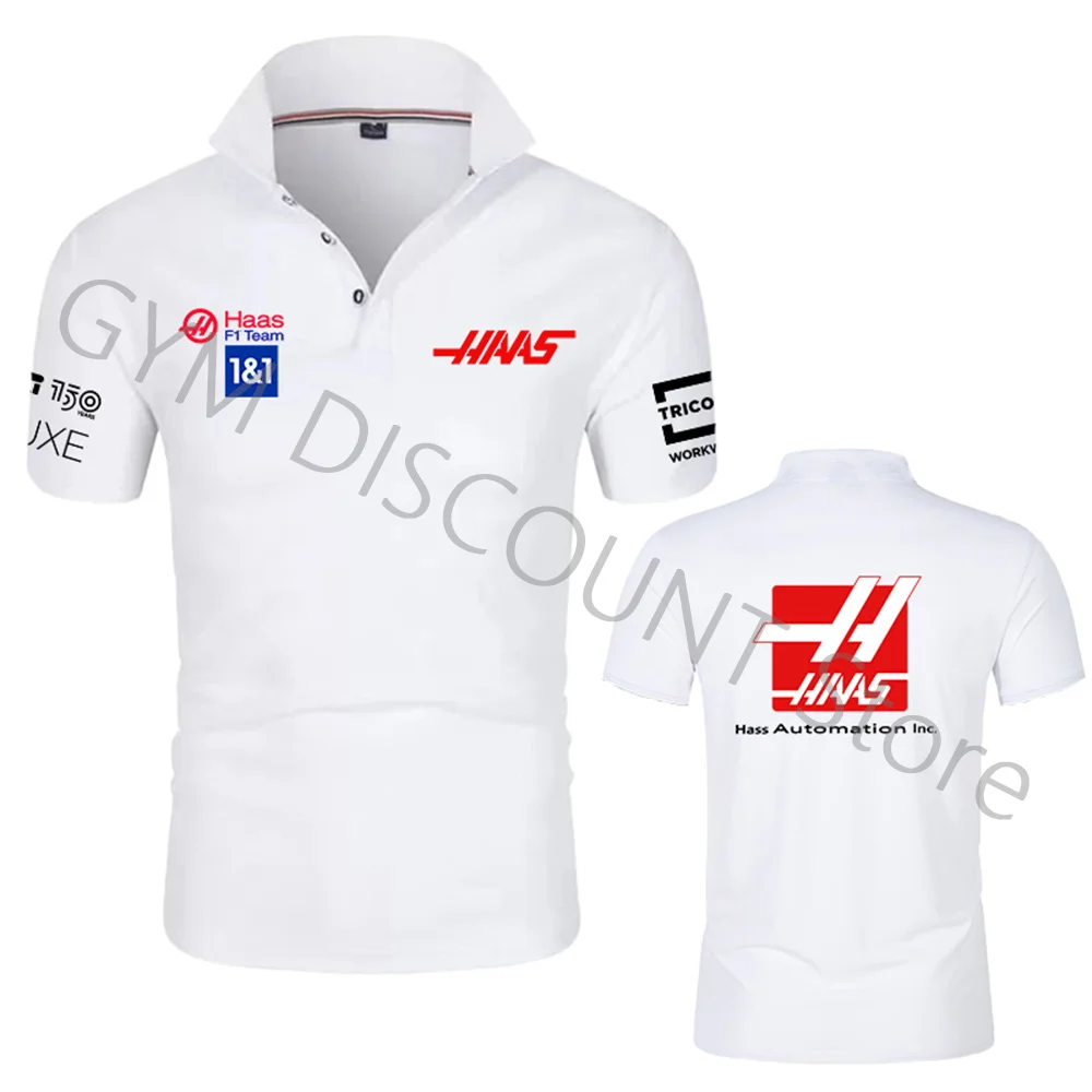 

Formula One Racer Mick/Magnussen F1 Haas Team Racing Fans Short-Sleeve Team Logo Men/Women Polo Shirt Oversized T-shirt