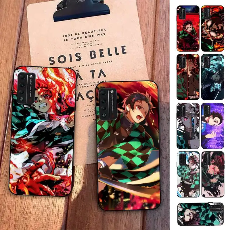 

Demon Slayer Kamado Tanjirou Phone Case For Huawei Honor 10 lite 9 20 7A pro 9X pro 30 pro 50 pro 60 pro 70 pro plus