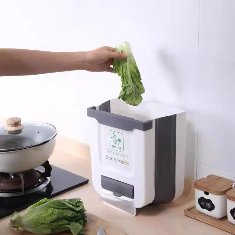 kitchen accessories multifunctional kitchen cabinet hanging garbage can free global shipping