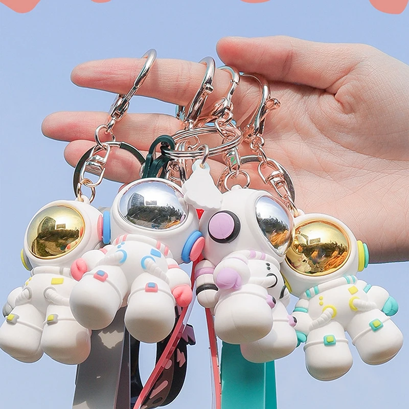 

Новинка креативный брелок для ключей с мультяшным астронавтом космонавтом кукла школьная сумка Подвеска автомобильный брелок кольцо ювел...