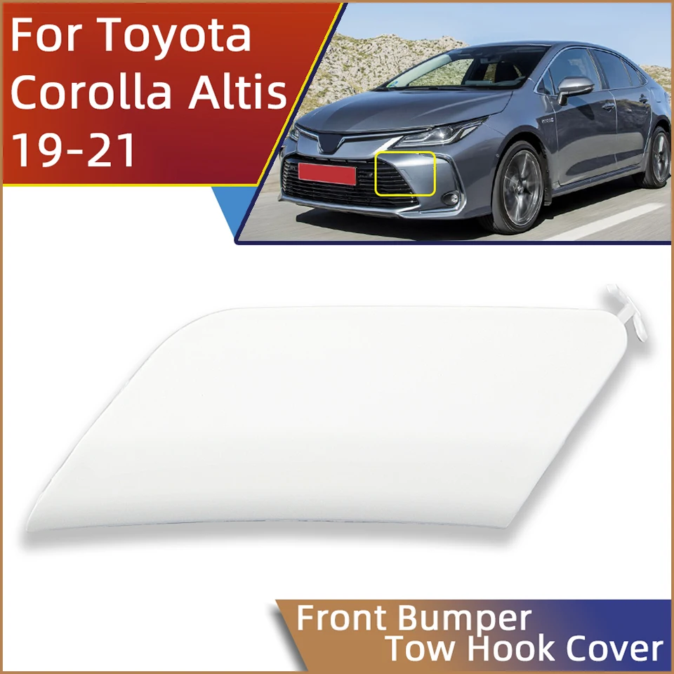 

Auto Front Bumper Towing Hook Eye Cover Cap For Toyota Corolla Altis Sedan 2019 2020 2021 Hauling Tow Hook Trailer Lid Garnish