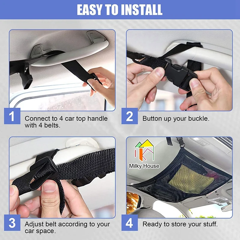 Интерьер автомобиля Потолочная багажная сетка автомобильная сумка для хранения