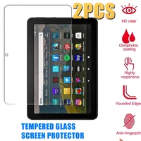 2pcs 9h hd tempered glass screen protector for fire hd 10 2021 11th generation protective film anti scratch film