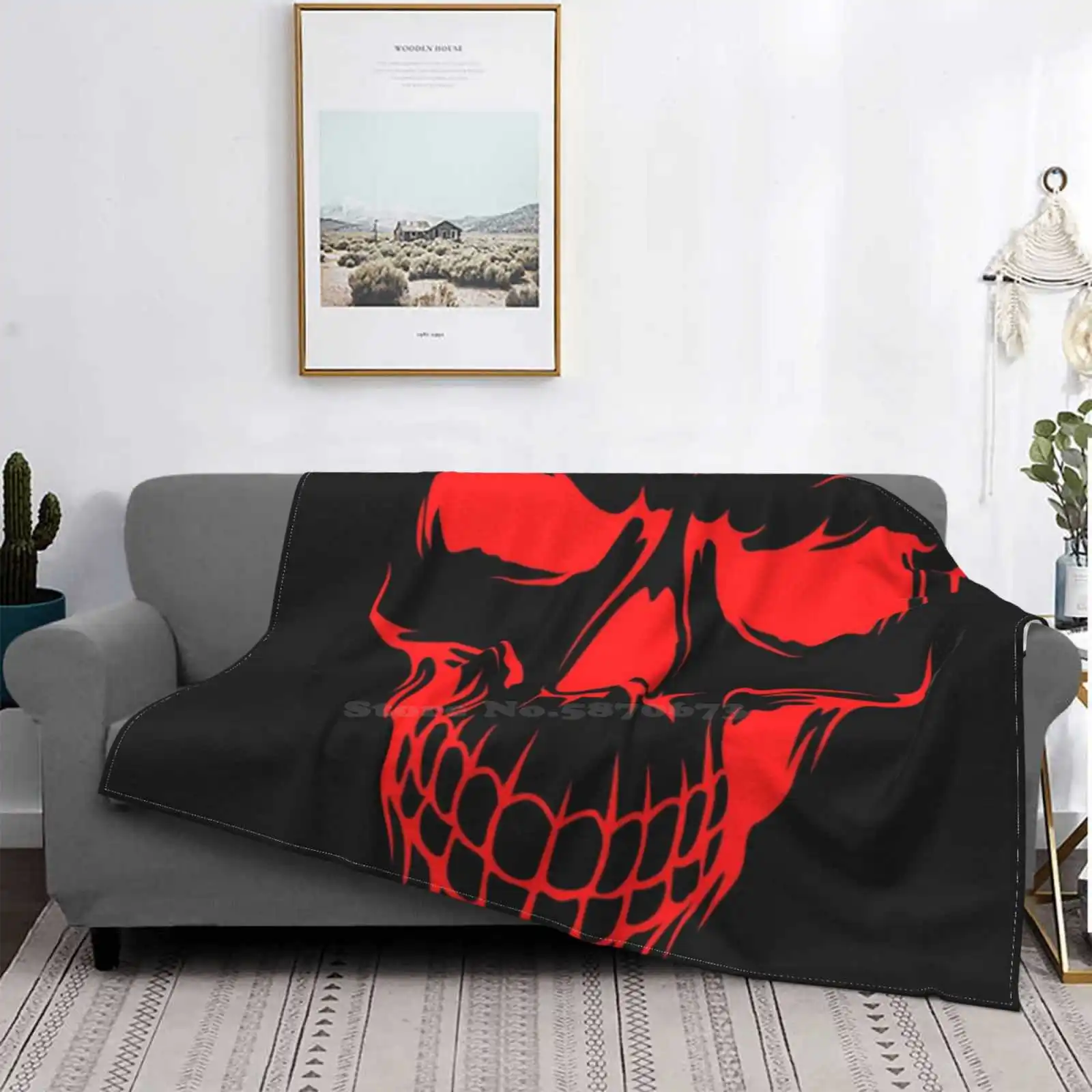 

Death All Size Flannel Cover Blankets Home Decor Bedding Death Grim Reaper Skulls 2022