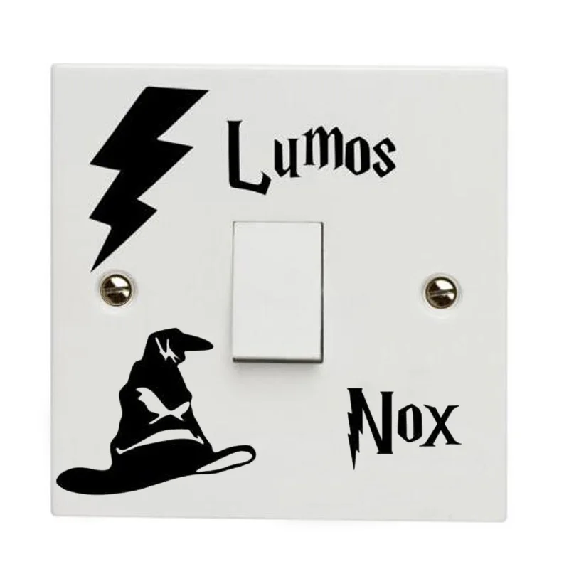

Creative Harry Lumos NOx Funny Switch Sticker Wall Decals Kids Rooms Home Decor Mural Art