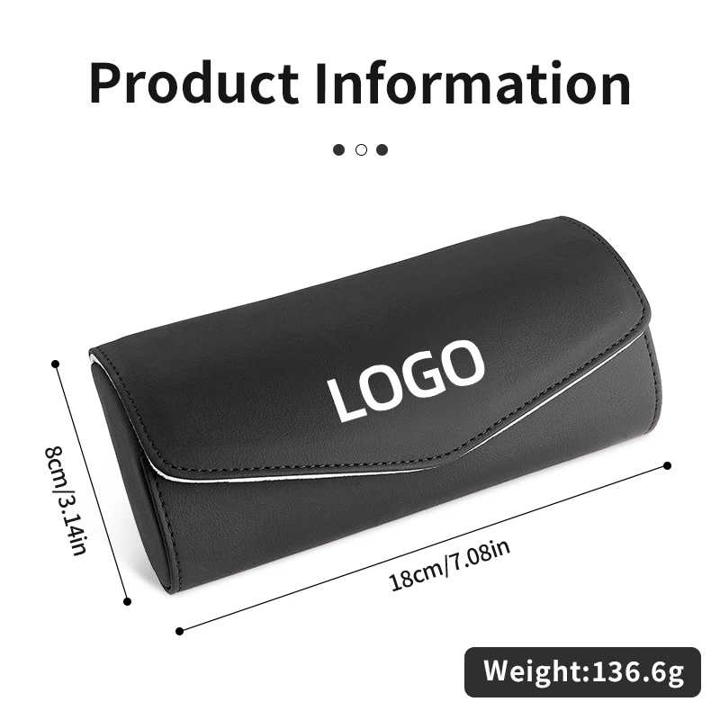 Автомобильные очки кожаный держатель для солнцезащитных очков зажим хранения