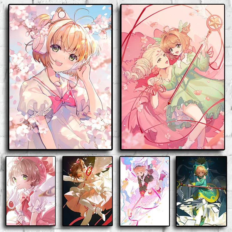 

Картина маслом по номерам японского аниме, картина по номерам сакуры, домашний декор для гостиной, для взрослых
