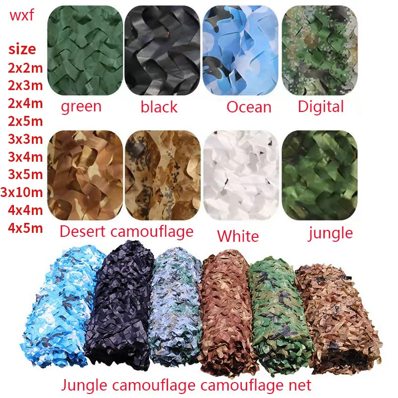 

Military camouflage hunting net, car cover, tent, camping awning, military camouflage net black blue beige white