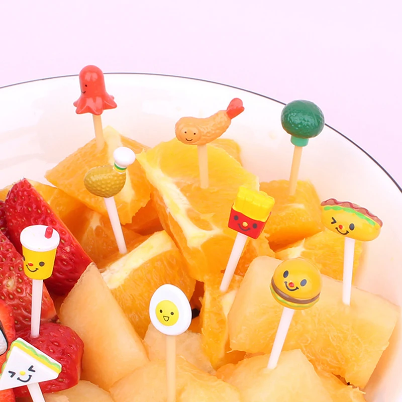 

Fruit Forks For Children Lunch Box Watermelon Mini Plastic Dessert Pastry Kids