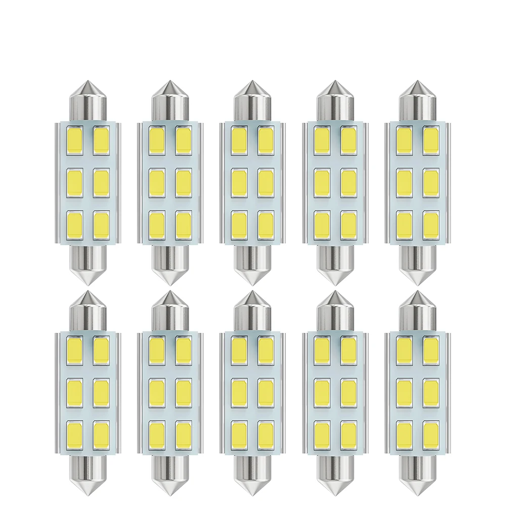 

10X Canbus C5W Festoon LED Bulb C10W 31MM 36MM 39MM 41MM Car Interior LED Light Canbus License Plate Lamp Reading Bulb 12V Diode