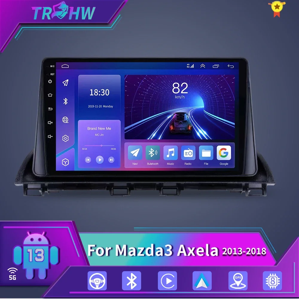 Автомагнитола для Mazda 3 Axela 2013-2018 2 Din Android стерео GPS Wi-Fi навигация мультимедийный