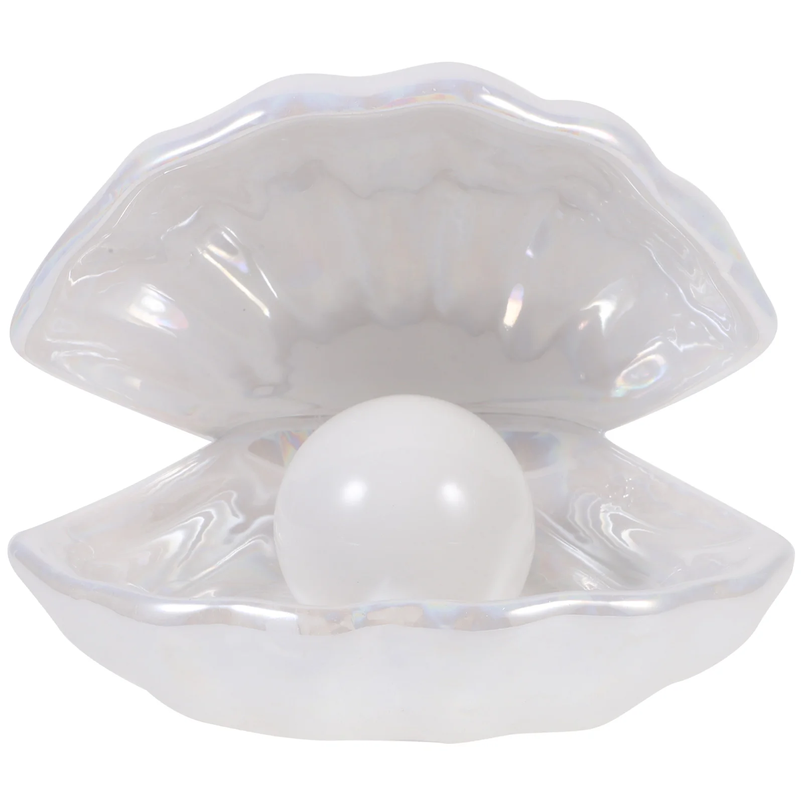 

Light Lamp Night Shell Pearl Bedside Decorativebedroom Desktop Decor Ornament Ceramics Home Design Ceramic Table Led Lightsclam