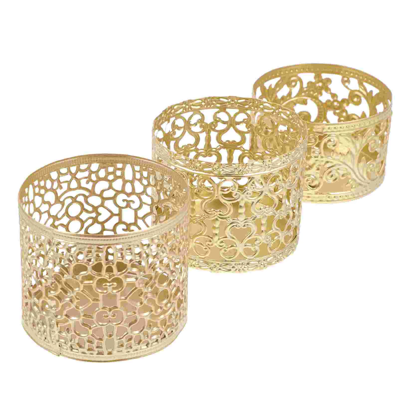 

3Pcs Votive Holders Christmas Tealight Holder Candlestick Holder for Christmas Thanksgiving Wedding Table Centerpiece