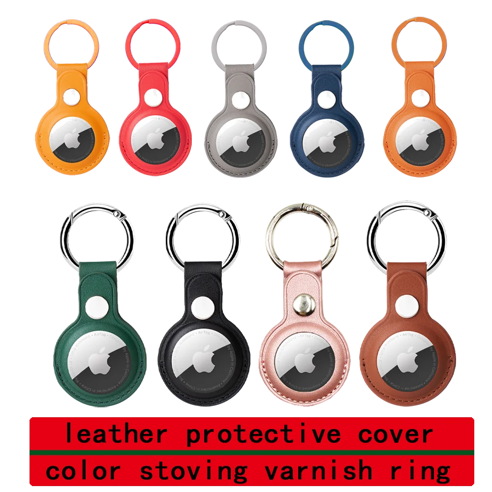 

Кожаный брелок для Apple airtag, защитный чехол, с защитой от царапин