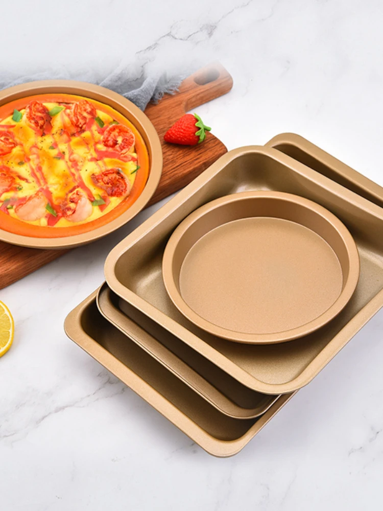 

10/12-Inch Rectangular Cake Pan Carbon Steel Ovenware Baking Pan Kitchen Tools