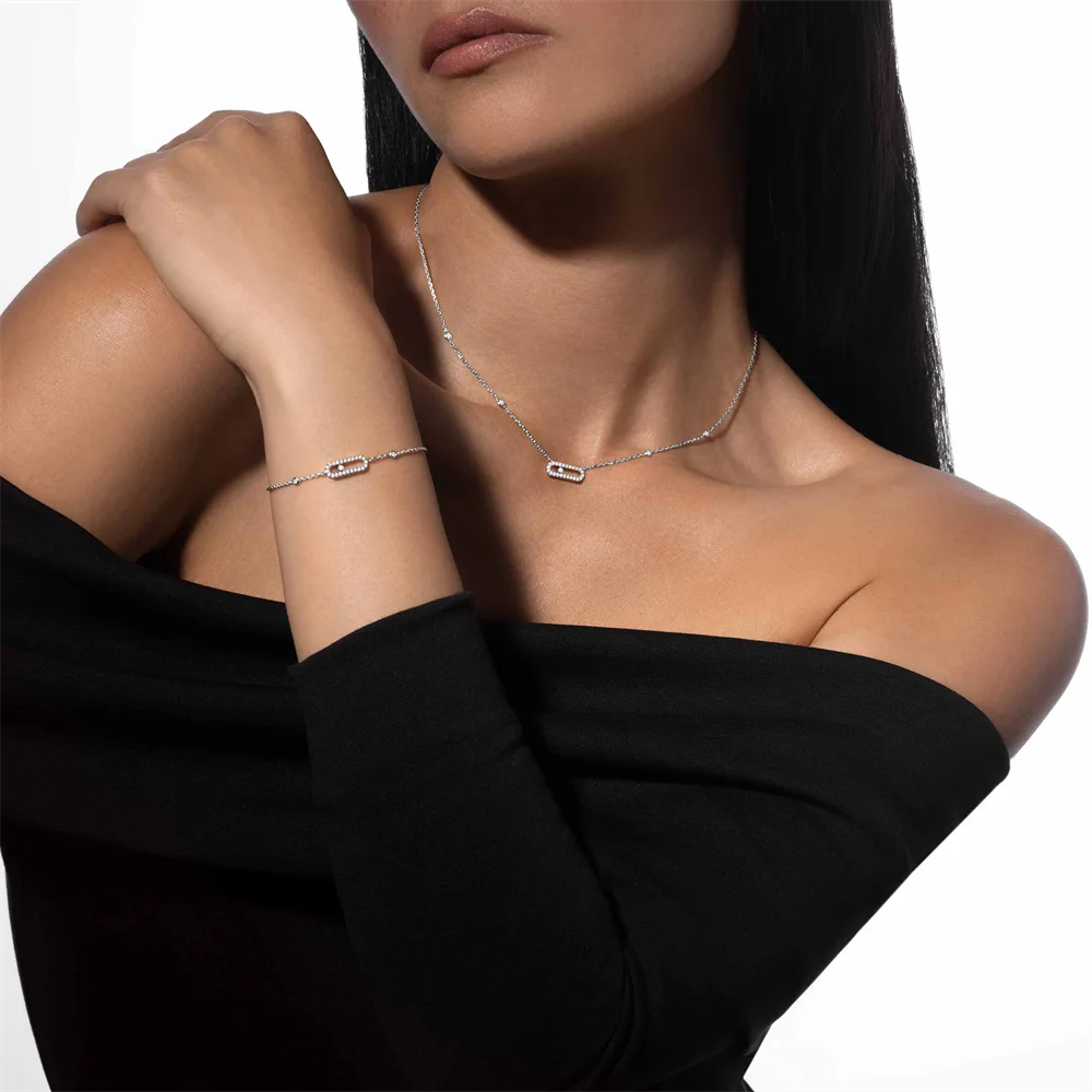 Классический браслет Messik S925 из стерлингового серебра